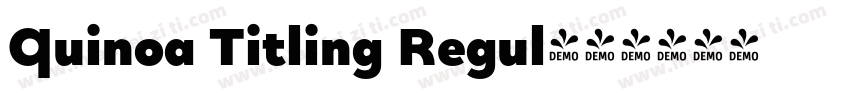 Quinoa Titling Regul字体转换